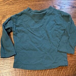 Hanna Andersson Kids Long Sleeve Teal Shirt sz 12-18m